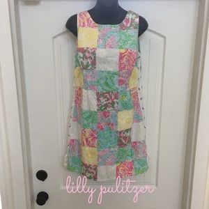 Lilly Pulitzer Delia Multi Patchwork Shift Dress